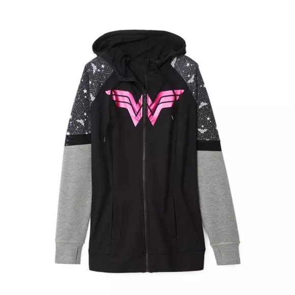 Breast Cancer Awareness - DC Comics Wonder Woman Active Hoodie - Picture 7 of 7